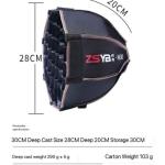 ZSYB M30 30cm Parabolic Softbox