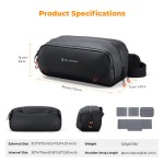 K&F Concept KF13.227 Urban Wander 17 Sling Bag (Black, 5L)