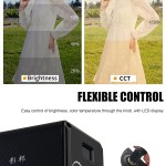 Zsyb Photographic Lighting W40B Portable Rechargeable Haneheld 40watt Led Photography Light For Video