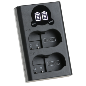 CAPTOR EN-EL15 Camera Battery Charger for Dual Slot Charger